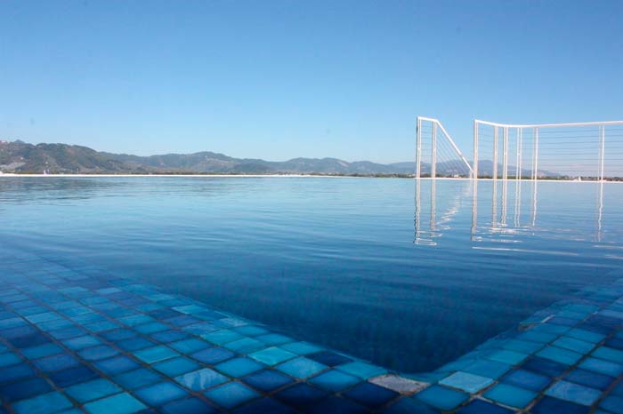 Swimmingpool på hotel i Toscana